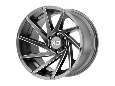 XD Cyclone Satin Gray Milled Wheel; 18x9; 18mm Offset (18-25 Jeep Wrangler JL)