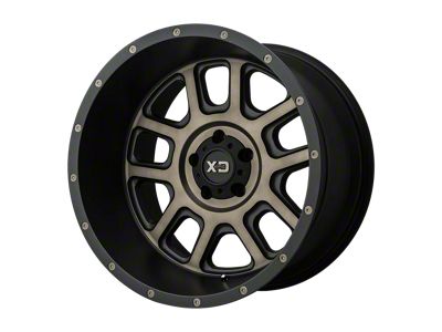 XD Delta Matte Black with Dark Tint Clear Wheel; 20x12; -44mm Offset (18-25 Jeep Wrangler JL)