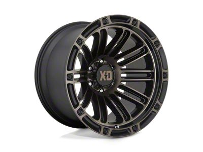 XD Double Deuce Satin Black with Dark Tint Wheel; 20x10; -18mm Offset (18-25 Jeep Wrangler JL)