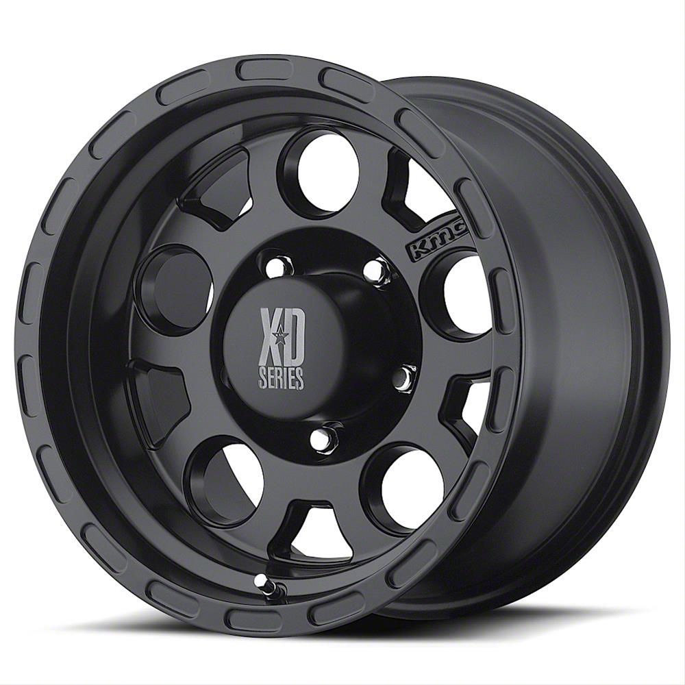XD Jeep Wrangler Enduro Matte Black Wheel; 15x9; -12mm