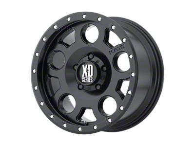 XD Enduro Pro Satin Black with Reinforcing Ring Wheel; 17x9; -12mm Offset (18-25 Jeep Wrangler JL)