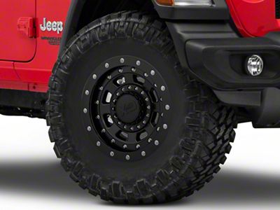 XD FMJ Satin Black Wheel; 17x9; -12mm Offset (18-25 Jeep Wrangler JL)