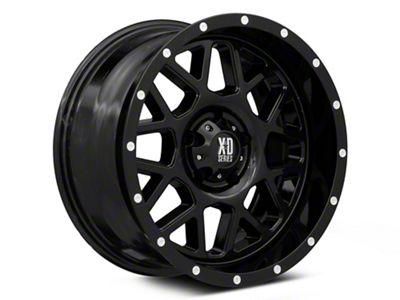 XD Grenade Gloss Black Wheel; 18x8; 38mm Offset (97-06 Jeep Wrangler TJ)