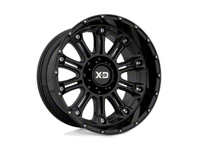 XD Hoss II Gloss Black Wheel; 20x10; -24mm Offset (18-25 Jeep Wrangler JL)