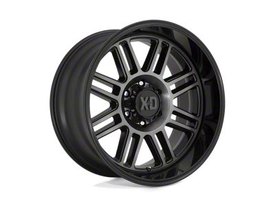 XD Cage Gloss Black with Gray Tint Wheel; 22x10; -18mm Offset (07-18 Jeep Wrangler JK)