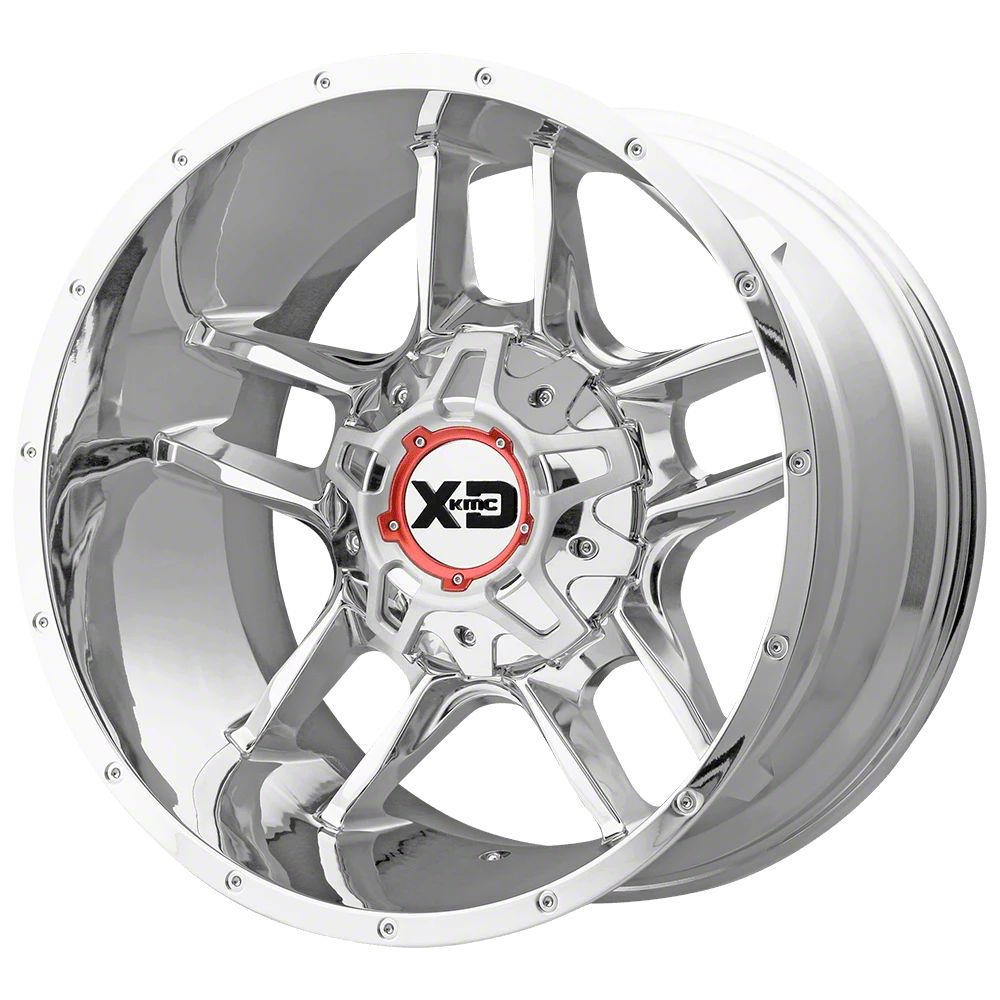 XD Jeep Wrangler Clamp Chrome Wheel; 20x9; 18mm Offset