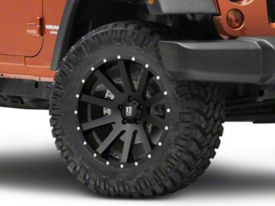 XD Heist Satin Black Wheel; 20x10; -24mm Offset (07-18 Jeep Wrangler JK)