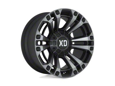 XD Monster 3 Satin Black with Gray Tint Wheel; 20x10; -18mm Offset (07-18 Jeep Wrangler JK)
