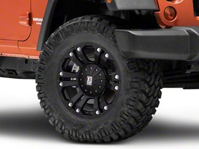 XD Monster Matte Black Wheel; 18x9; -12mm Offset (07-18 Jeep Wrangler JK)