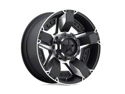 XD Rockstar II Matte Black Machined Wheel; 17x8; 10mm Offset (07-18 Jeep Wrangler JK)