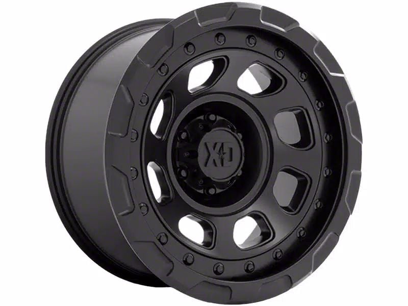 XD Jeep Wrangler Storm Satin Black Wheel; 20x10; -18mm