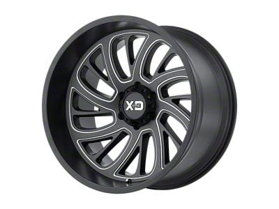 XD Surge Satin Black Milled Wheel; 20x10; -24mm Offset (07-18 Jeep Wrangler JK)