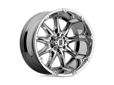 XD Badlands Chrome Wheel; 18x9; -12mm Offset (18-25 Jeep Wrangler JL)