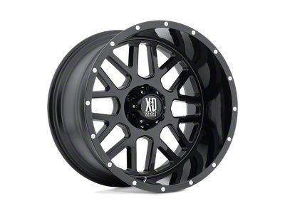 XD Grenade Satin Black Wheel; 20x9; 0mm Offset (18-25 Jeep Wrangler JL)