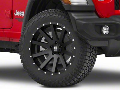 XD Heist Satin Black Wheel; 20x10; -24mm Offset (18-25 Jeep Wrangler JL)