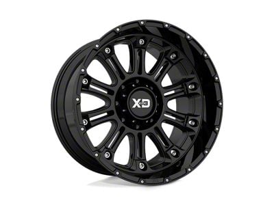 XD Hoss II Gloss Black Wheel; 18x9; 0mm Offset (18-25 Jeep Wrangler JL)