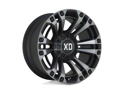 XD Monster 3 Satin Black with Gray Tint Wheel; 20x9; 0mm Offset (18-25 Jeep Wrangler JL)