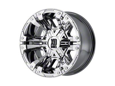 XD Monster II PVD Chrome Wheel; 18x9; 18mm Offset (97-06 Jeep Wrangler TJ)