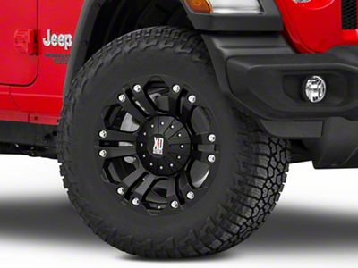 XD Monster Matte Black Wheel; 18x9; 18mm Offset (18-25 Jeep Wrangler JL)