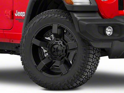 XD Rockstar II Matte Black Wheel; 20x12; -44mm Offset (18-25 Jeep Wrangler JL)