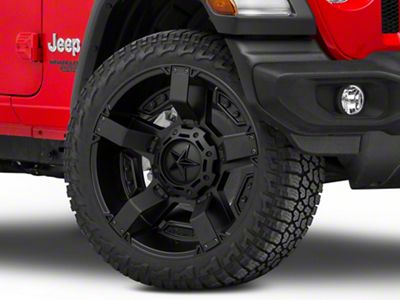 XD Rockstar II Matte Black Wheel; 22x12; -44mm Offset (18-25 Jeep Wrangler JL)