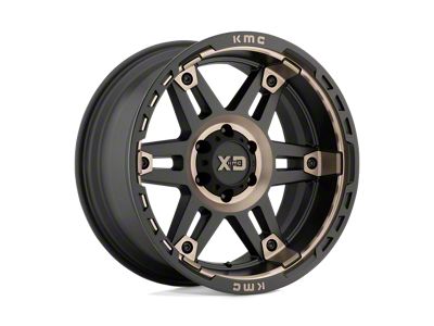 XD Spy II Satin Black Dark Tint Wheel; 20x10; -18mm Offset (18-25 Jeep Wrangler JL)