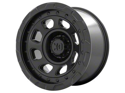 XD Storm Satin Black Wheel; 17x9; -12mm Offset (18-25 Jeep Wrangler JL)