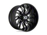 XD Tension Gloss Black Milled Wheel; 20x10; -18mm Offset (18-26 Jeep Wrangler JL)