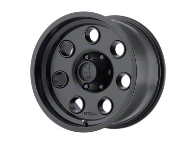 XD Pulley Satin Black Wheel; 17x9; -12mm Offset (97-06 Jeep Wrangler TJ)