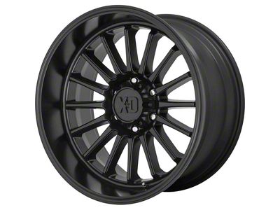 XD Whiplash Satin Black Wheel; 20x9; 0mm Offset (18-25 Jeep Wrangler JL)