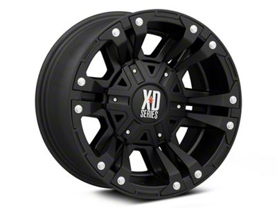 XD Monster II Matte Black Wheel; 17x9; -12mm Offset (87-95 Jeep Wrangler YJ)