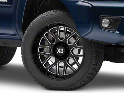 XD Grenade 2 Gloss Black Milled 6-Lug Wheel; 20x9; 0mm Offset (05-15 Tacoma)