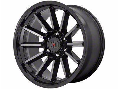 XD Luxe Gloss Black Machined with Gray Tint 6-Lug Wheel; 17x9; 18mm Offset (16-23 Tacoma)