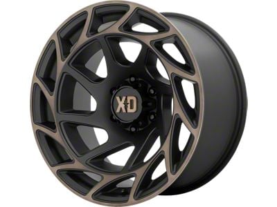 XD Onslaught Satin Black with Bronze Tint 6-Lug Wheel; 17x9; 0mm Offset (16-23 Tacoma)