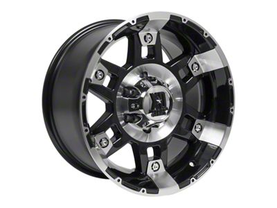 XD Spy Gloss Black Machined 6-Lug Wheel; 17x9; -12mm Offset (16-23 Tacoma)