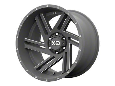 XD Swipe Satin Gray Milled 6-Lug Wheel; 17x9; 18mm Offset (16-23 Tacoma)