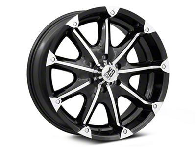 XD Badlands Gloss Black Machined 6-Lug Wheel; 20x9; 18mm Offset (17-24 Titan)