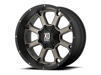 XD Buck 25 Matte Black with Dark Tint 6-Lug Wheel; 20x9; 30mm Offset (17-24 Titan)