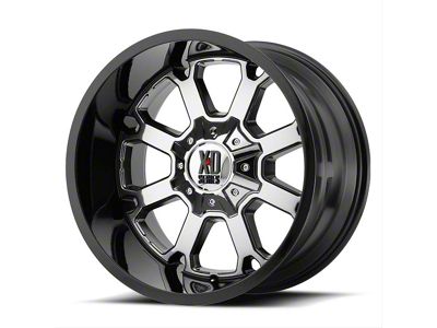 XD Buck 25 PVD with Gloss Black Lip 6-Lug Wheel; 22x10; -18mm Offset (17-24 Titan)