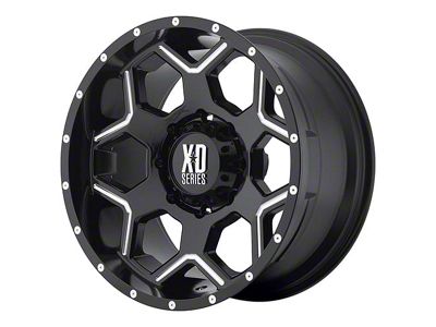 XD Crux Gloss Black Milled 6-Lug Wheel; 20x9; 18mm Offset (17-24 Titan)