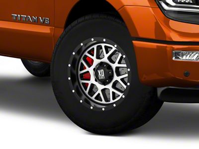 XD Grenade Satin Black Machined 6-Lug Wheel; 18x9; 18mm Offset (17-24 Titan)