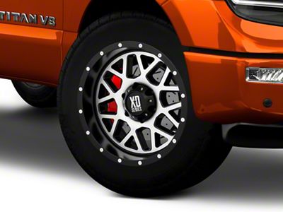 XD Grenade Satin Black Machined 6-Lug Wheel; 20x9; 18mm Offset (17-24 Titan)