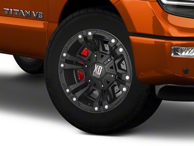 XD Monster II Matte Black 6-Lug Wheel; 20x9; 18mm Offset (17-24 Titan)