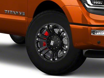 XD Monster Matte Black 6-Lug Wheel; 18x9; 18mm Offset (17-24 Titan)