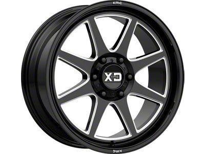 XD Pike Gloss Black Milled 6-Lug Wheel; 22x10; -18mm Offset (17-24 Titan)