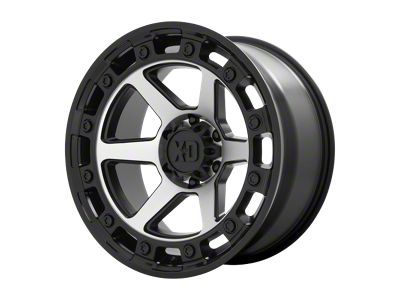 XD Raid Satin Black Machined 6-Lug Wheel; 20x10; -18mm Offset (17-24 Titan)