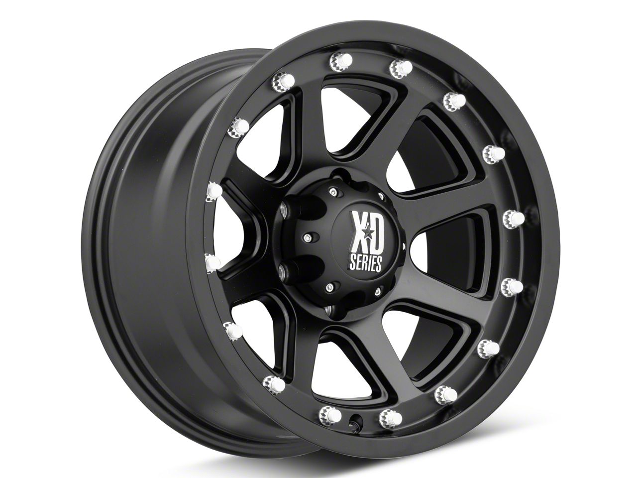XD Titan XD Addict Matte Black 6-Lug Wheel; 18x9; -12mm Offset ...