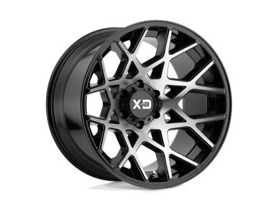 XD Chopstix Gloss Black Machined 6-Lug Wheel; 20x12; -44mm Offset (16-24 Titan XD)