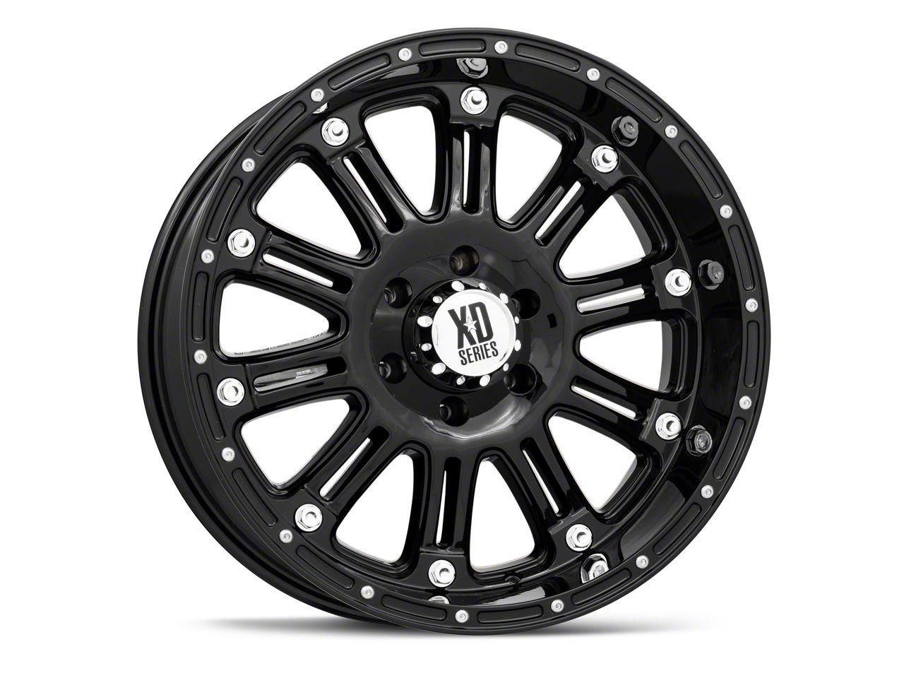 XD Titan XD Hoss Gloss Black 6Lug Wheel; 20x9; 12mm Offset