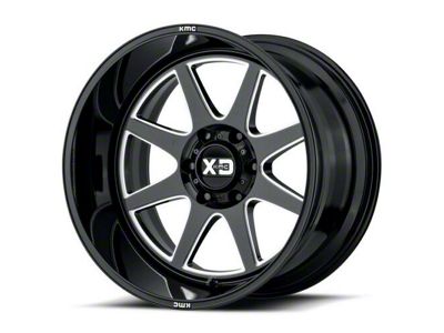 XD Pike Gloss Black Milled 6-Lug Wheel; 20x9; 0mm Offset (16-24 Titan XD)